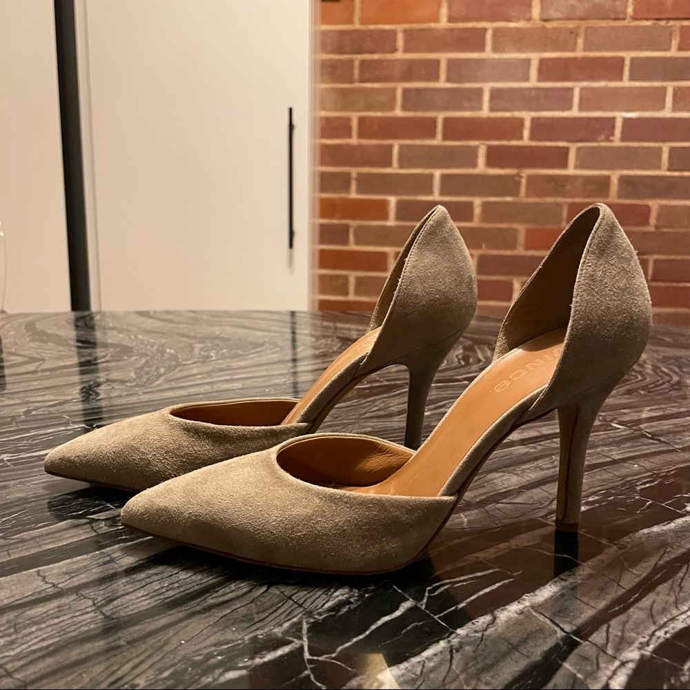 NWT Vince Suede Taupe D’Orsay Pumps US 7.5